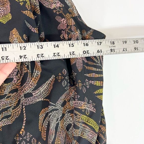 A New Day Romper Women's XL Tropical Floral Halter Sleeveless Elastic Waist NWT - Picture 7 of 10